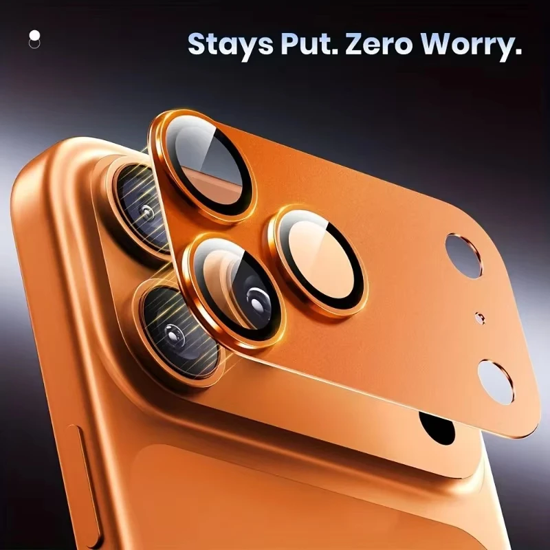 Armor AF AR Full Coverage One-Piece Camera Lens Protector Metal Scratch Proof Easy Install for iPhone 17 Pro Max/Pro view 5