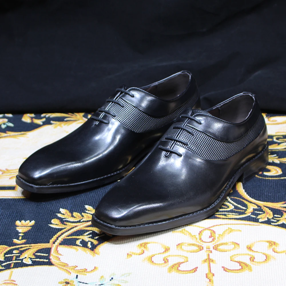 Sepatu pantofel pria, SNEAKER KULIT asli Oxford berenda ujung lancip, untuk kantor, pernikahan, bisnis Formal