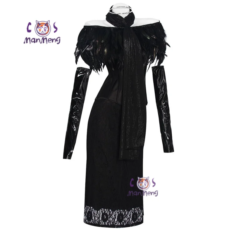 

PNA SW Padmé Amidala карнавальный костюм фильм женское сексуальное черное платье с завязкой на талии перчатки шаль головной убор, форма для вечеринки на Хэллоуин