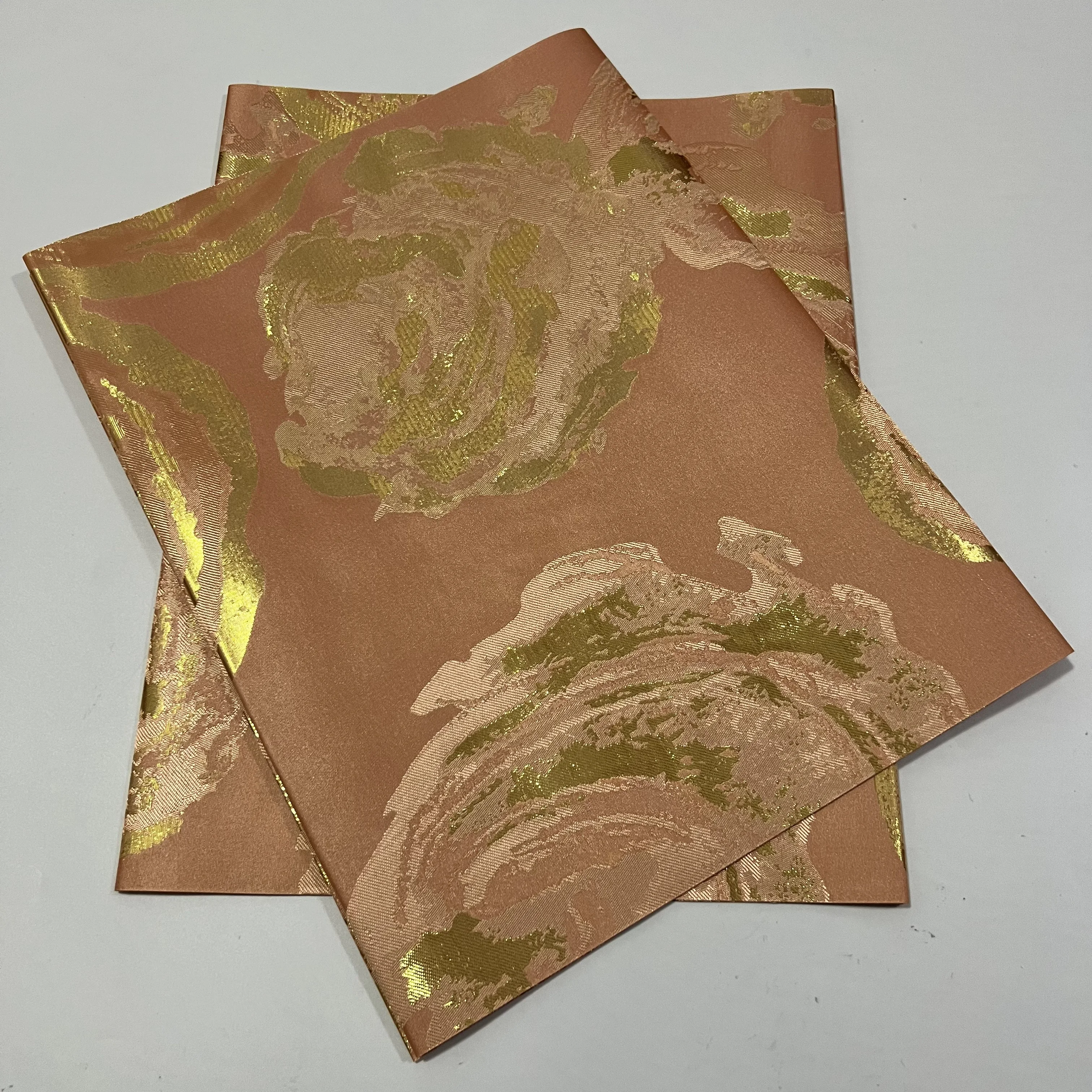 2024 New High Quality African Luxury 3D Embroiered Swiss SEGO Gele Headtie Gold Line Hair Tie Wrapper Nigerian Sego HZ4-1012-2