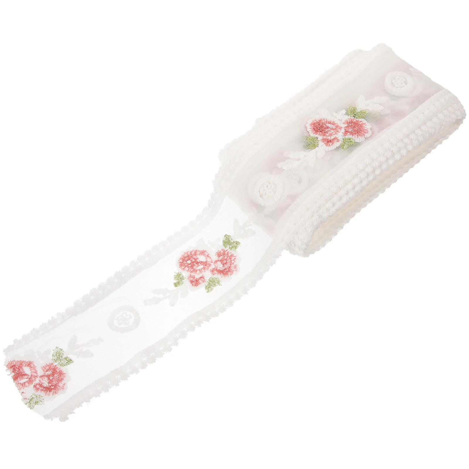 

10 Yards White 8.5CM Wide Lace Embroidered Ribbon Floral Straps DIY Materials Gift Wrapping Home Decor Sewing Lace Trim For