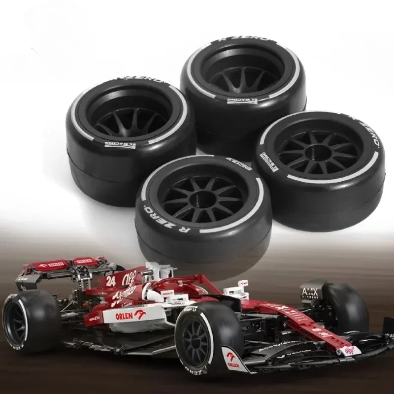 

4pcs 60mm Racing Tire with 14mm Wheel Hex for 1/10 Tamiya F1 RC Car Upgrade Parts