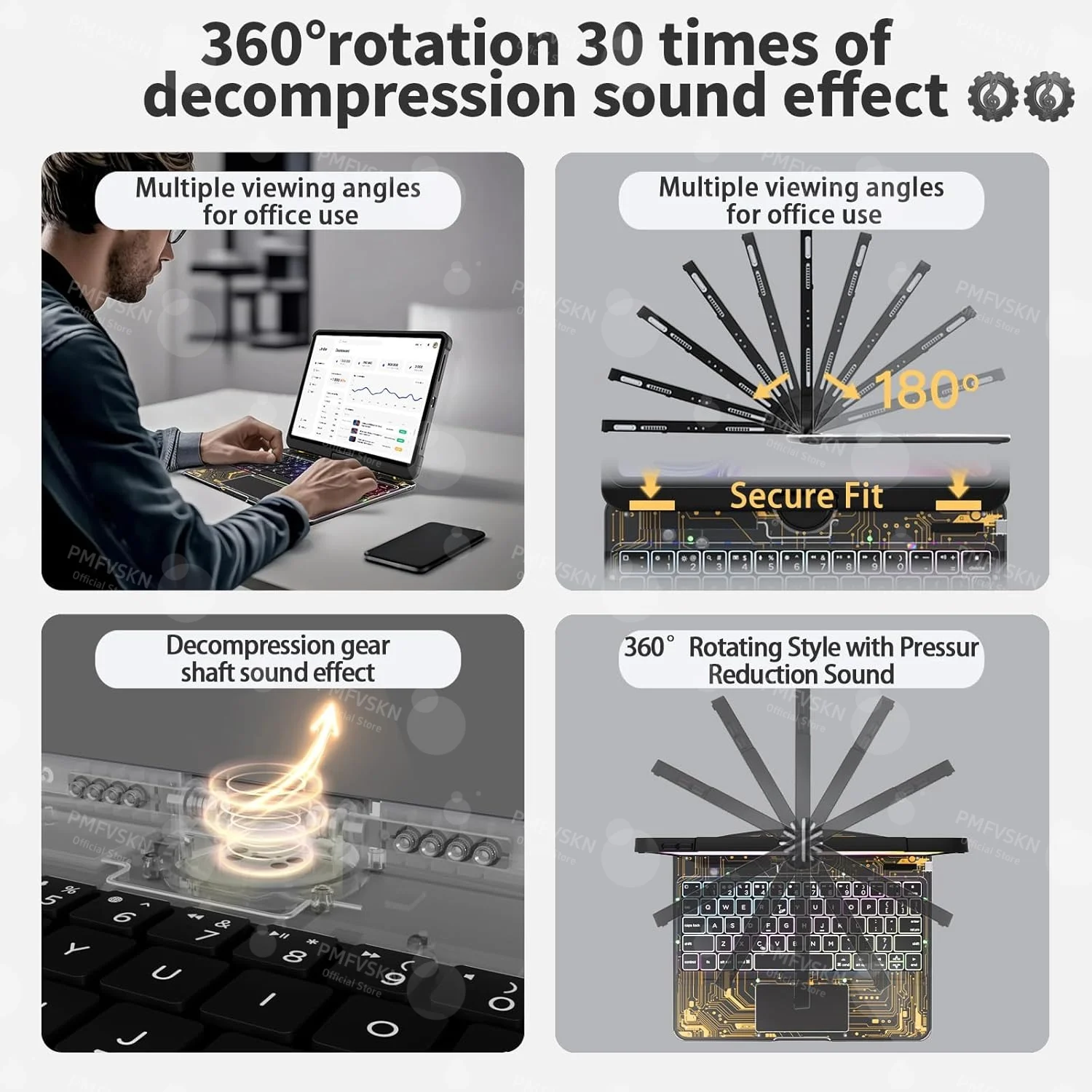 360 Rotatable Magic KeyboardสําหรับiPad Air 11 13 Air 5 4 10th 11th A16 สเปนเกาหลีคีย์บอร์ดสําหรับiPad Pro 11 13 M4 2024