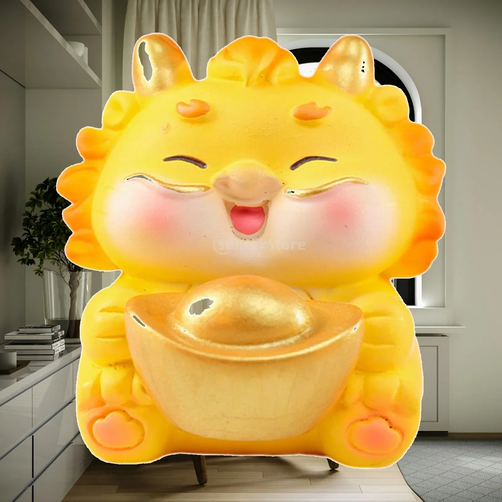 Year of The Dragon 2024 Statue Animal Resin Figurine for Offices Advertising