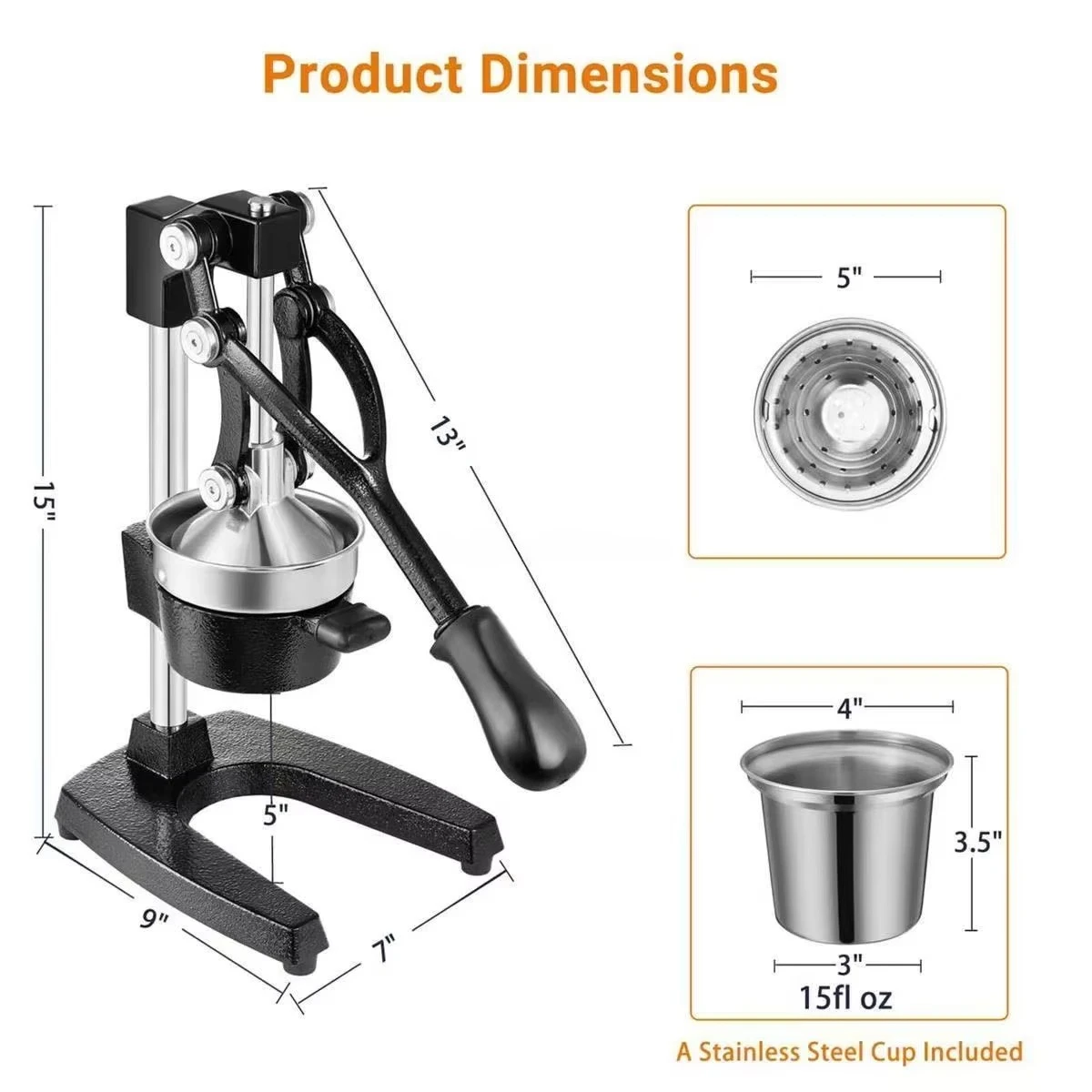 Portable Lever Manual Espresso Machine 9Bar Pressure Hand Press Coffee Maker for Outdoor Camping Travel Home Use
