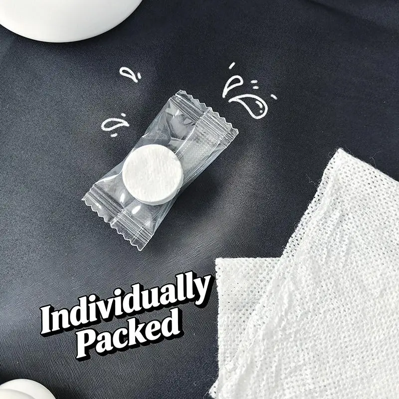 Face Towels Disposable 100pcs Compressed Super Absorbent for Outdoor Travel Skin Care and Sports