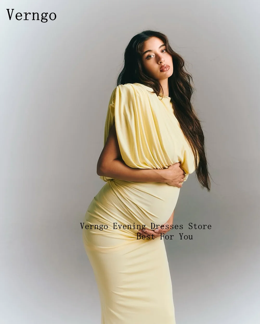 فساتين حمل من الكريب باللون ال - مراجعة Photography Yellow Light وسعره