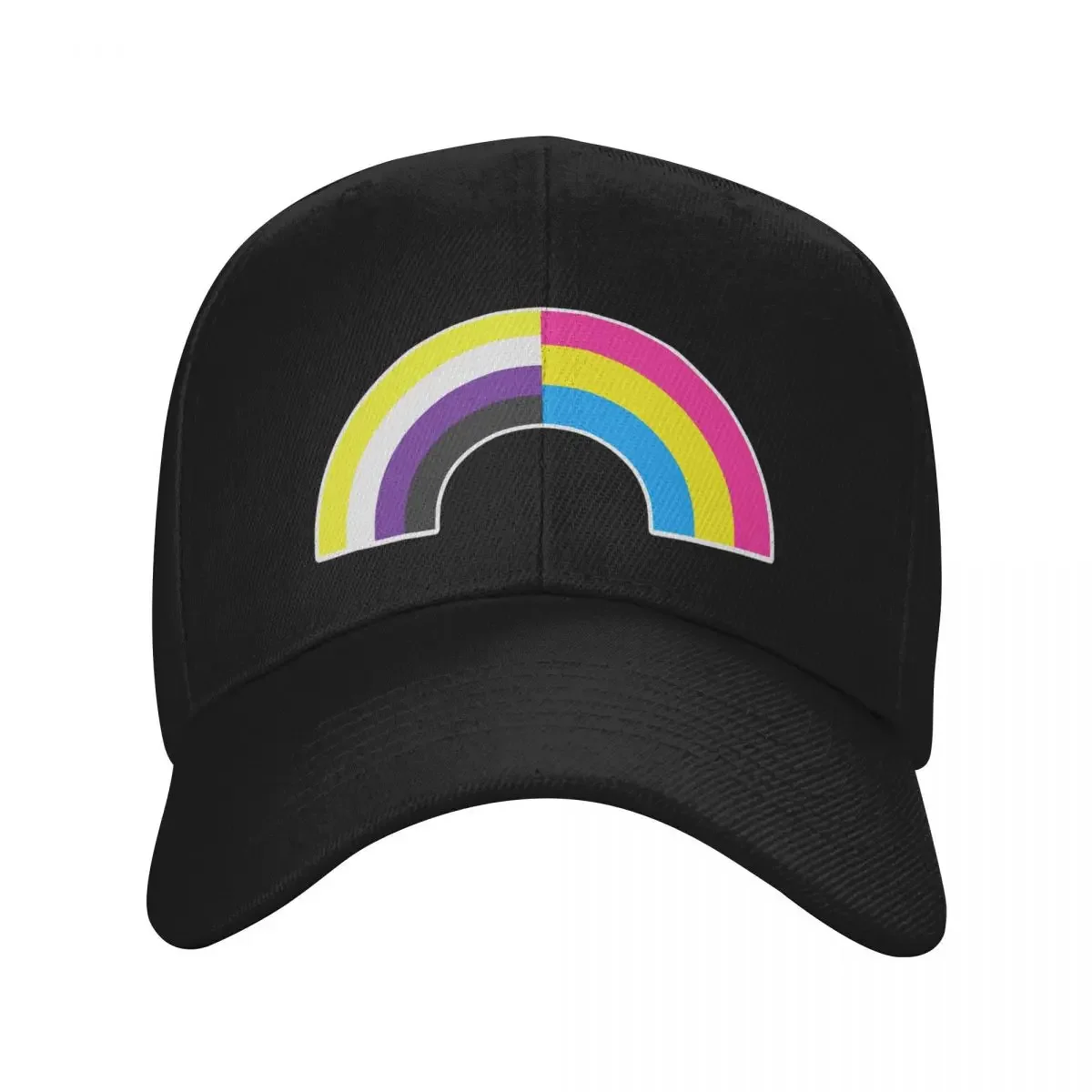 

Non-Binary Pan Rainbow Baseball Cap Luxury Man Hat Beach Bag western Hat Brand Man cap Trucker Hats For Men Women's