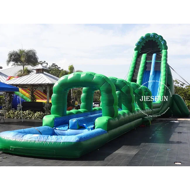 2021 Commercial adult slide palm tree kids slide cheap inflatable Water Slide with pool For kids and Adult