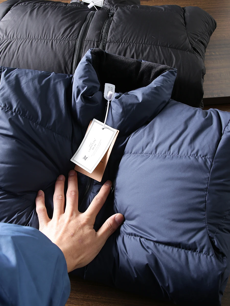 

Высококачественная мужская пуховая куртка с высоким воротником, утепленная, ветрозащитная, зимняя, для активного отдыха, модная, в городском стиле