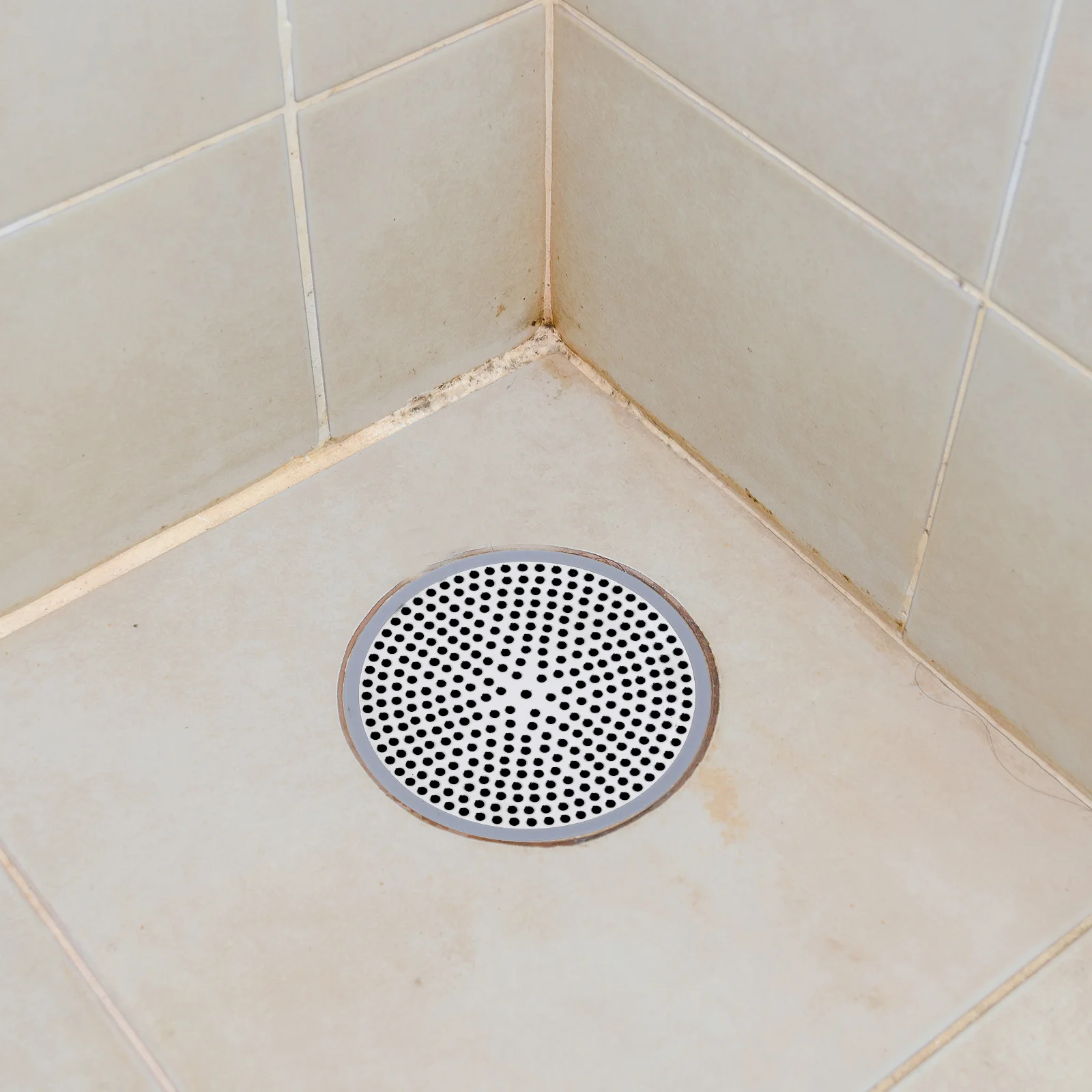 2Pcs Stainless Steel Floor Drain Cover Anti Clogging Decorative Drainage Cover for Bathroom Kitchen High Flow Drain Filter Hair