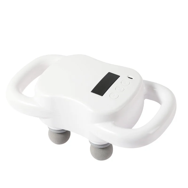 آلة تدليك محمولة بأربعة رؤوس، محمولة خفيفة الوزن، مدلك عضلات الأنسجة العميقة، مسدس تدليك الكتف والعجل