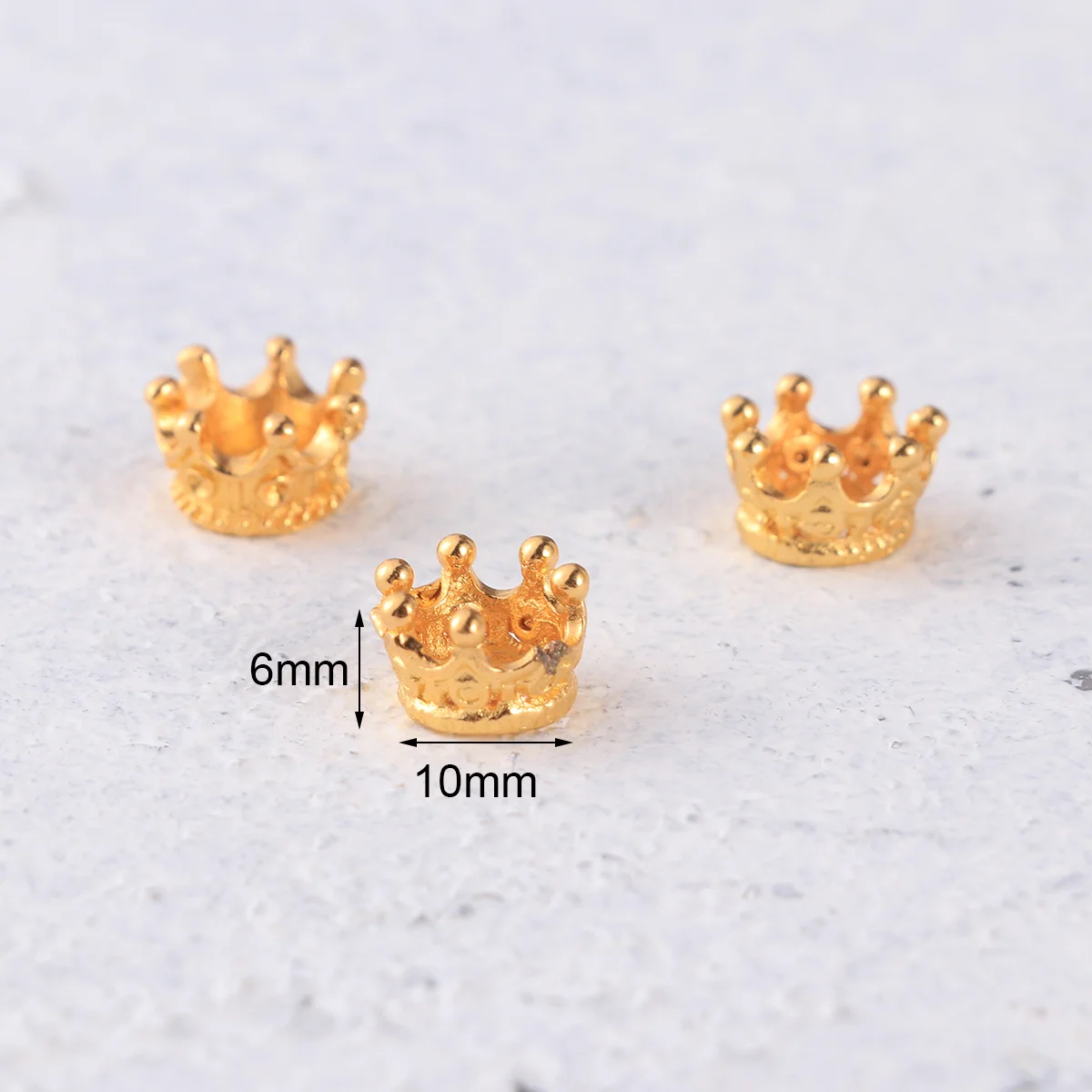 100 Pcs Exquisite Crown DIY Accessories Zine Alloy Tiara Three-dimensional Women