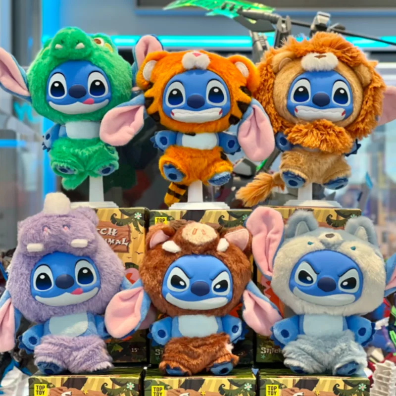 

Натуральная стежка, серия диких животных, слепая коробка, виниловые плюшевые подвески, игрушки, милая мультяшная фигурка, милая модель игрушки, куклы, сумка, подвеска, подарки