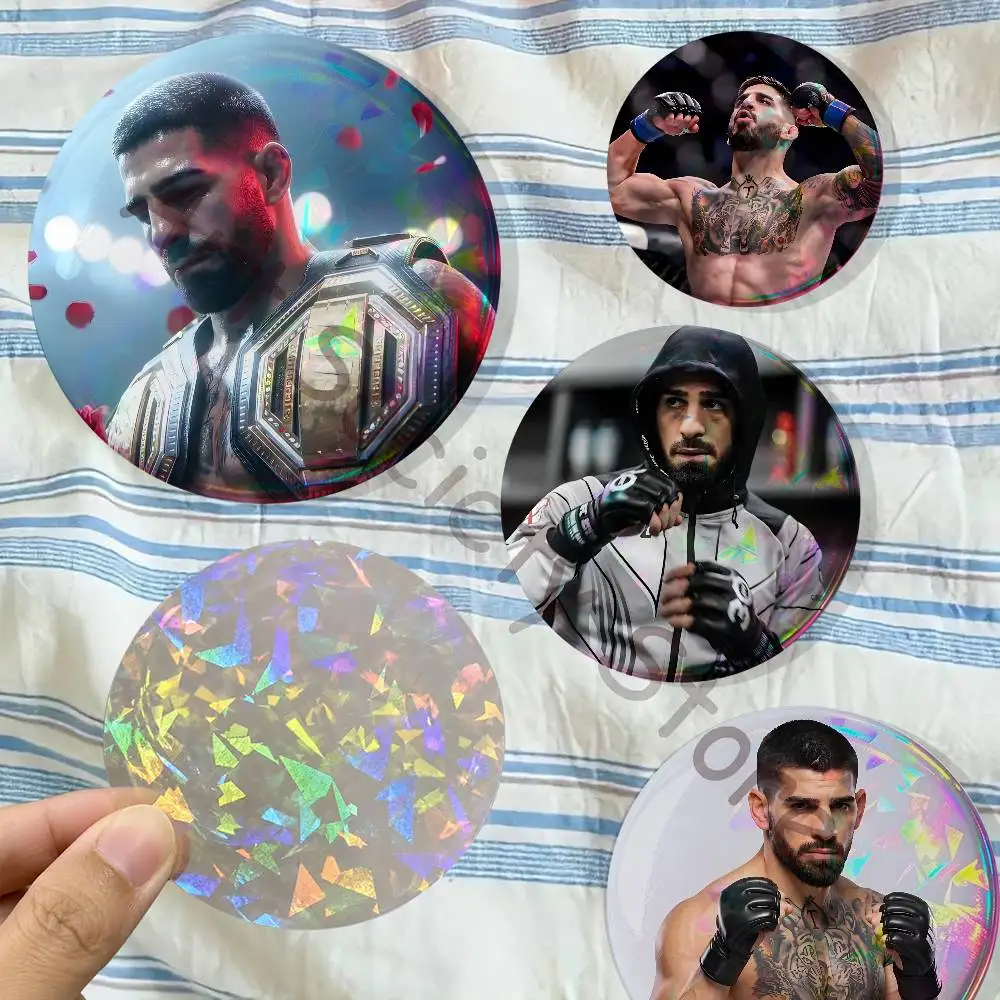 I-Ilia Champion T-Topuria Badges Creative Tinplate Button Pins Brooch Quotes Badge Clothes Backpack Jewelry Gift Fan Merchandise