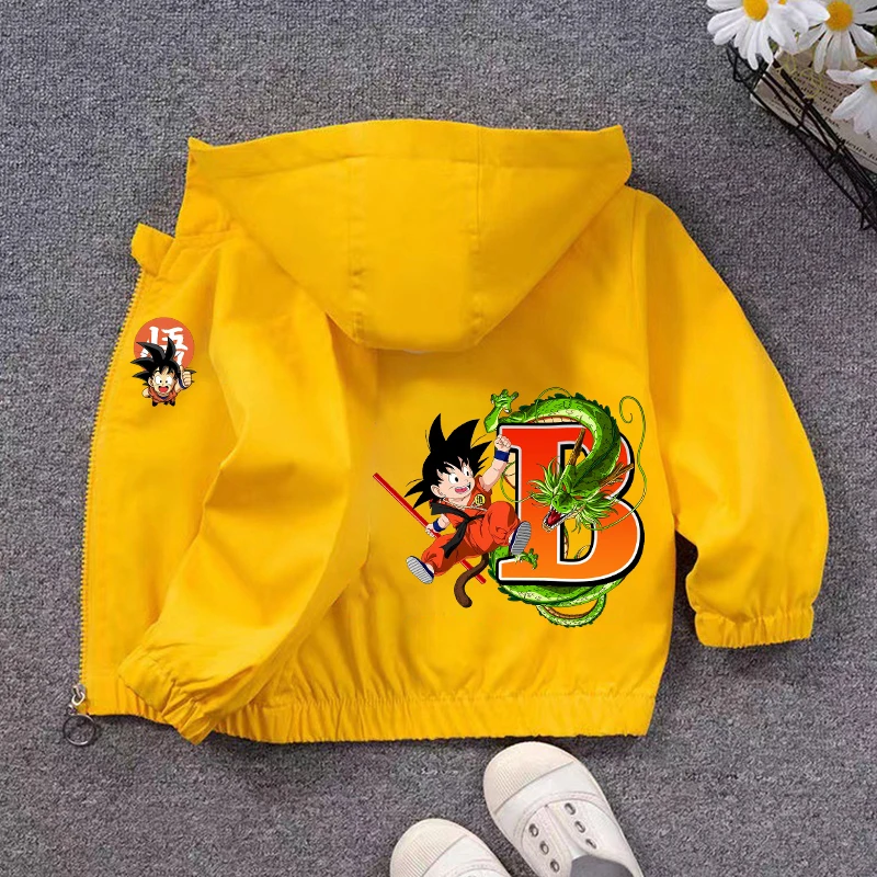 

Dragon Ball Jacket Japanese Manga Goku Clothes Top Boy Girl Waterproof Windbreakers Coat Casual Home Clothing Christmas Gifts