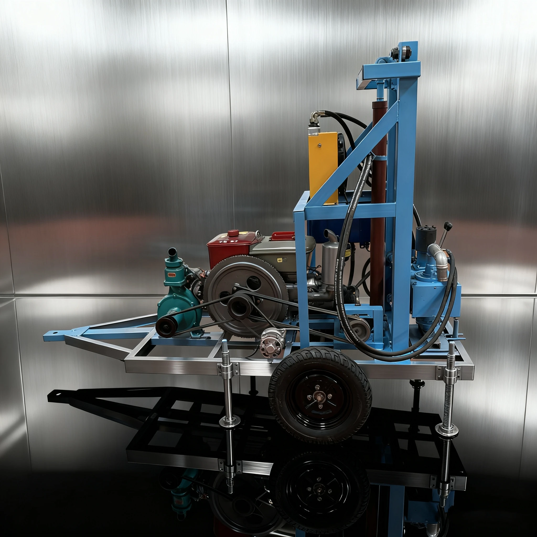 

Electric Water Well Drilling Rig Small Household 100m Depth Engine/Motor Powered Mud Rotary Drilling Machine