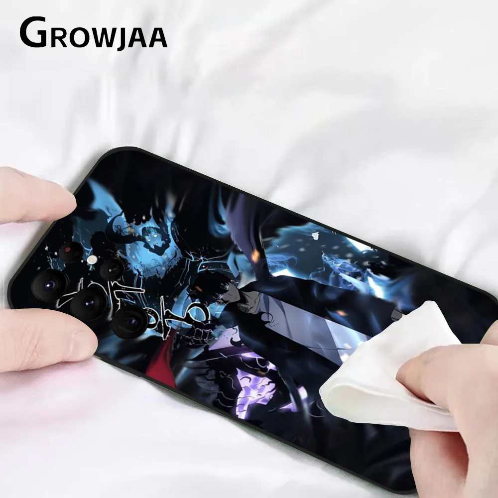 Anime S-Solo Levelings Phone Case for Samsung Galaxy S24 Ultra S22 S23 Ultra S21 S20 Protective Silicone Funda - Image 5
