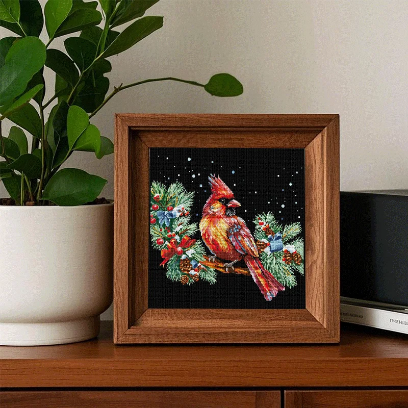 

Набор для вышивки крестом «Красная птица» Art Craft HD Pattern Aida 16CT 14CT 11CT Счетный штампованный холст DIY Набор для ручной вышивки Домашний декор