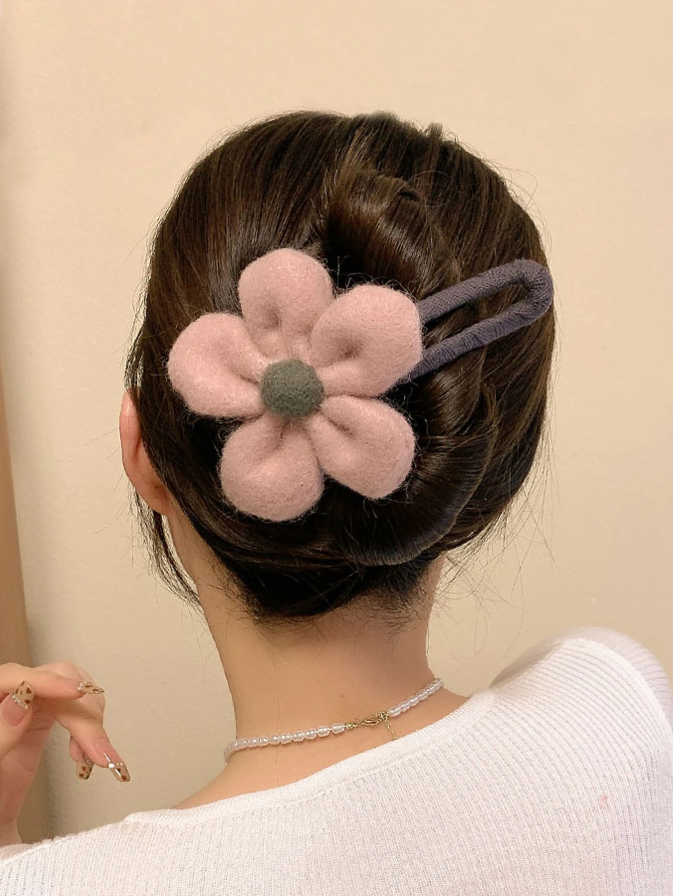 1PCS Fashion Temperament Flowers Hair Clips For Women Girls Party Ponytail Hair Claw Hair Accessories  ﻿