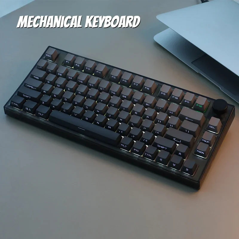 MiFuny Mechanical Keyboard Wireless 3-mode Bluetooth Hot Swap 80keys 75% Layout Office PBT Gaming Keyboard for PC Laptop Mac