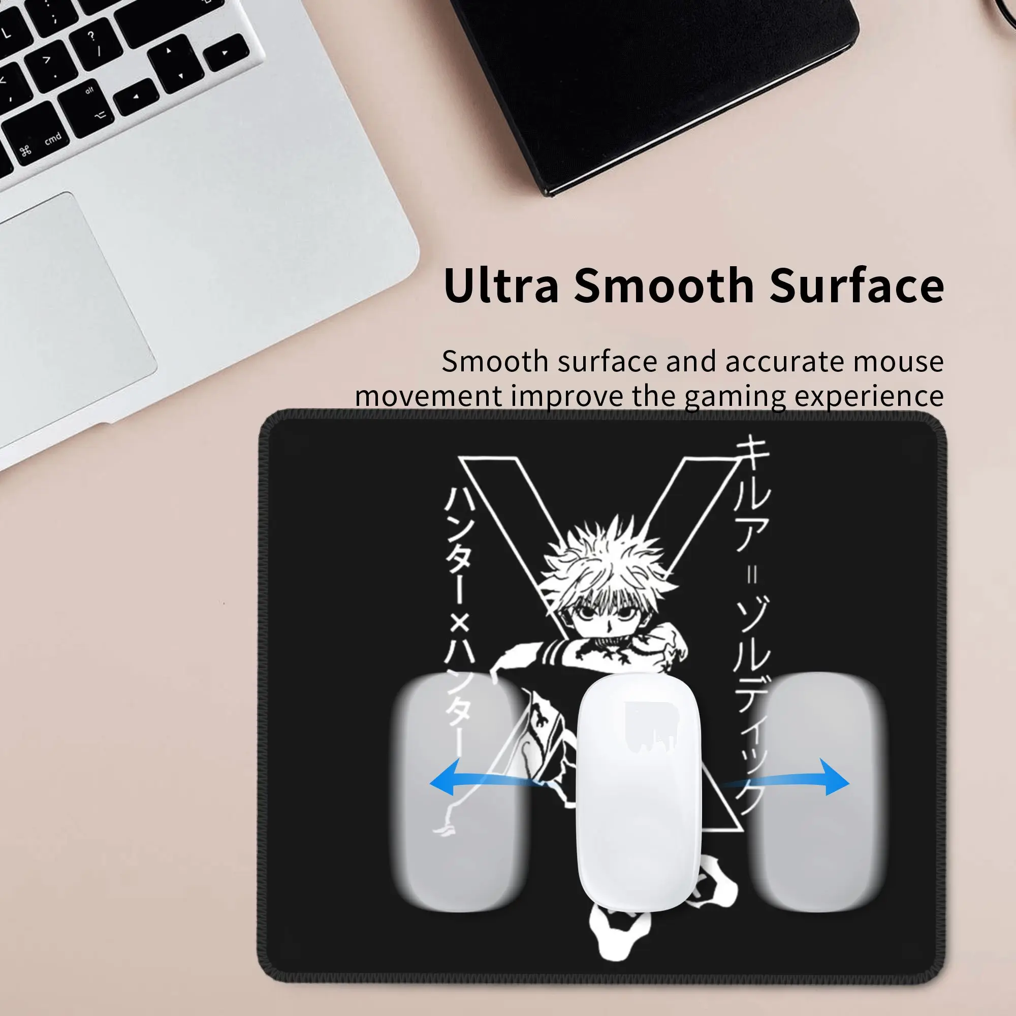 Killua Zoldyck Anime HXH Hunter x Hunter Mouse Pad Computer Keyboard Mouse Mat Gaming PC Laptop Desk Mat Accessories Table Mats