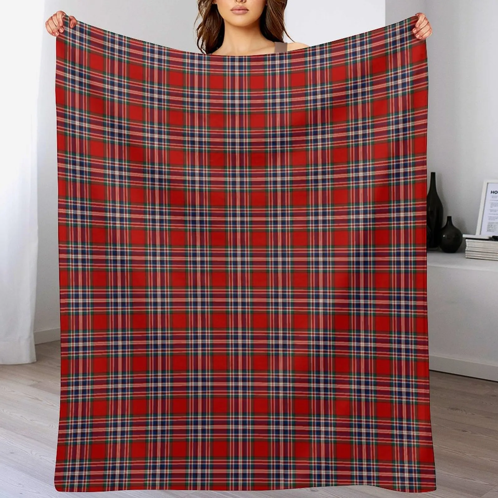 Clan MacFarlane Tartan Throw Blanket Nap Baby Blankets