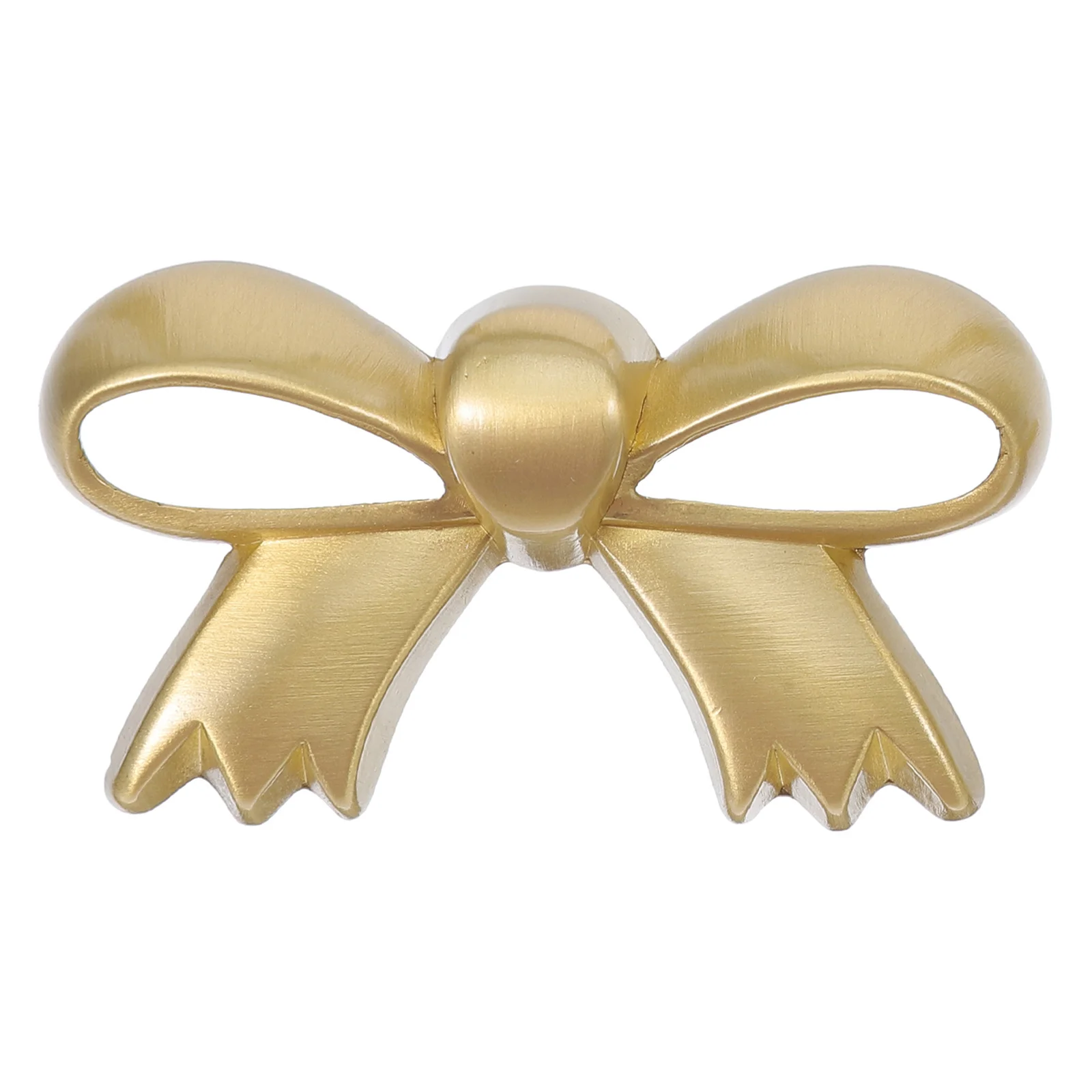 

Brass Bow Door Knob - Elegant Gold Bowknot Cabinet Pull for Drawer Kitchen Bathroom Vanity Cupboard - Stylish Metal Decorative