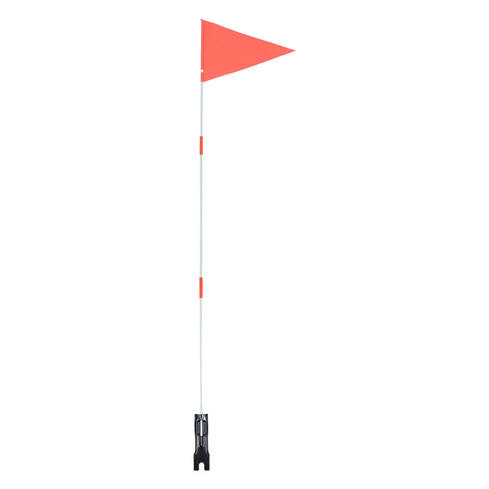 1Set Bike Safety Flag High Visibility Orange Fiberglass Pole Children's Tail Triangular Flag for Kids Bicycle Accessories