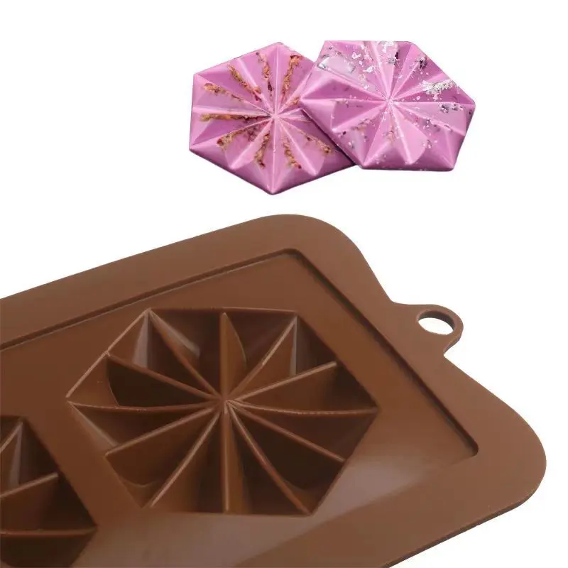 29 Stijlen Chocolade Chip Mold Rose Vierkante Geometrische Patroon Chocolade Schimmel Diy Decoratieve Biscuit Suiker Draaien Siliconen Mal