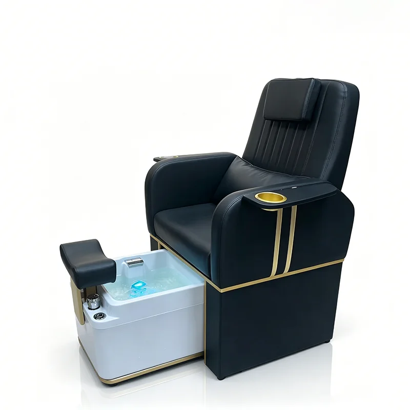 Modern Nail Salon Equipment Foot Care Bath Chair Luxury Electric Reclining Massage Pedicure Spa Chair with Jet Pump