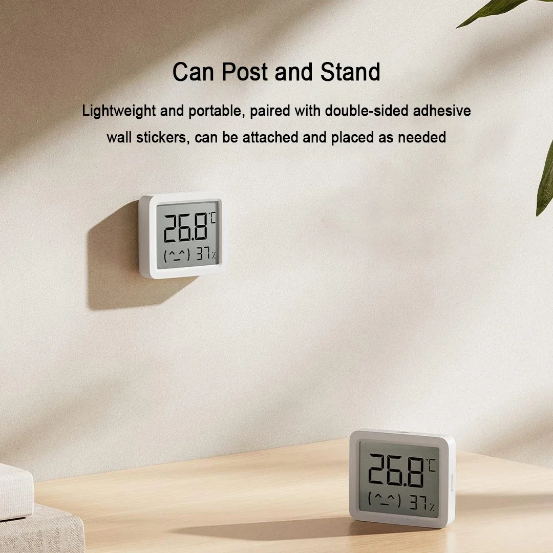 Xiaomi Mijia Smart Temperature Humidity Meter 3 Mini 2.1'' LCD Digital Display High Precision Sensor Monitoring Work Mi Home APP