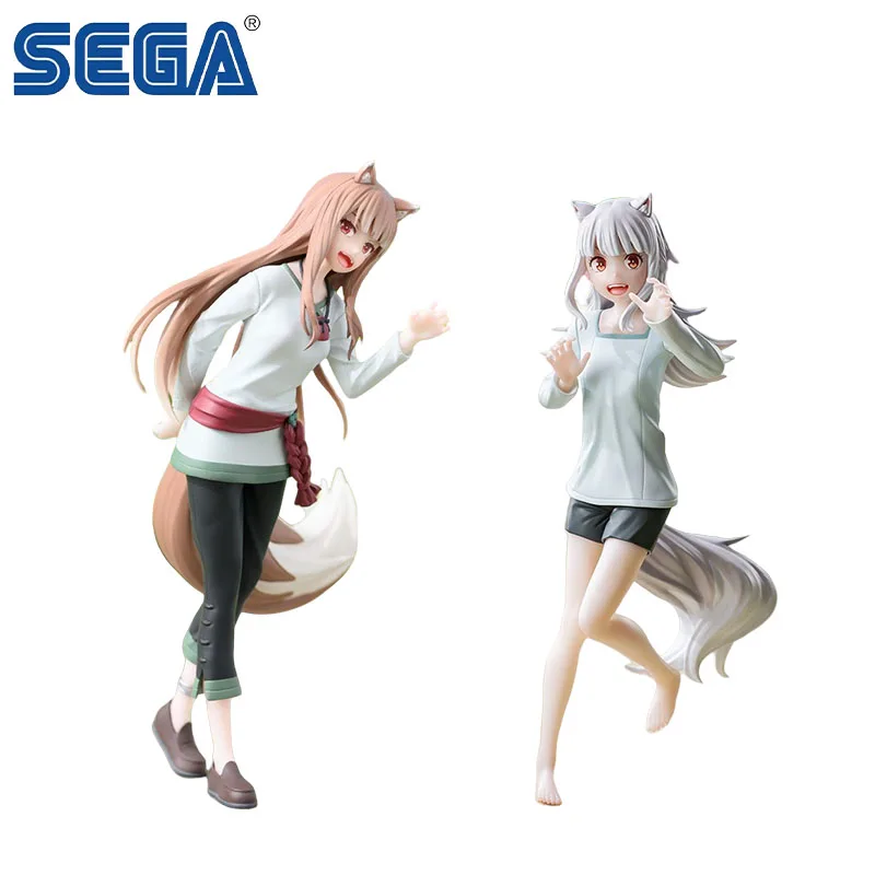 SEGA Genuine MERCHANT MEETS THE WISE WOLF Spice and Wolf Anime Figure Holo Action Toys for Kids Christmas Gift Collectible Model