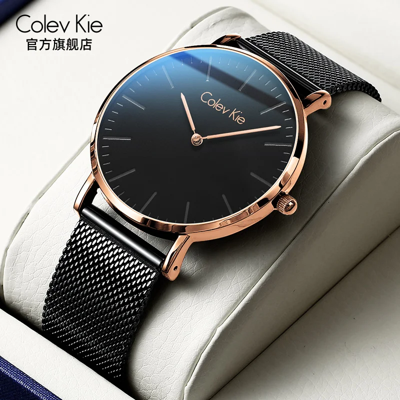 

ColevKie Quartz Wrist Watches for Men Stainless Steel Mesh Band High-end Luxury Man Watch Waterproof Male Original Brand Watches