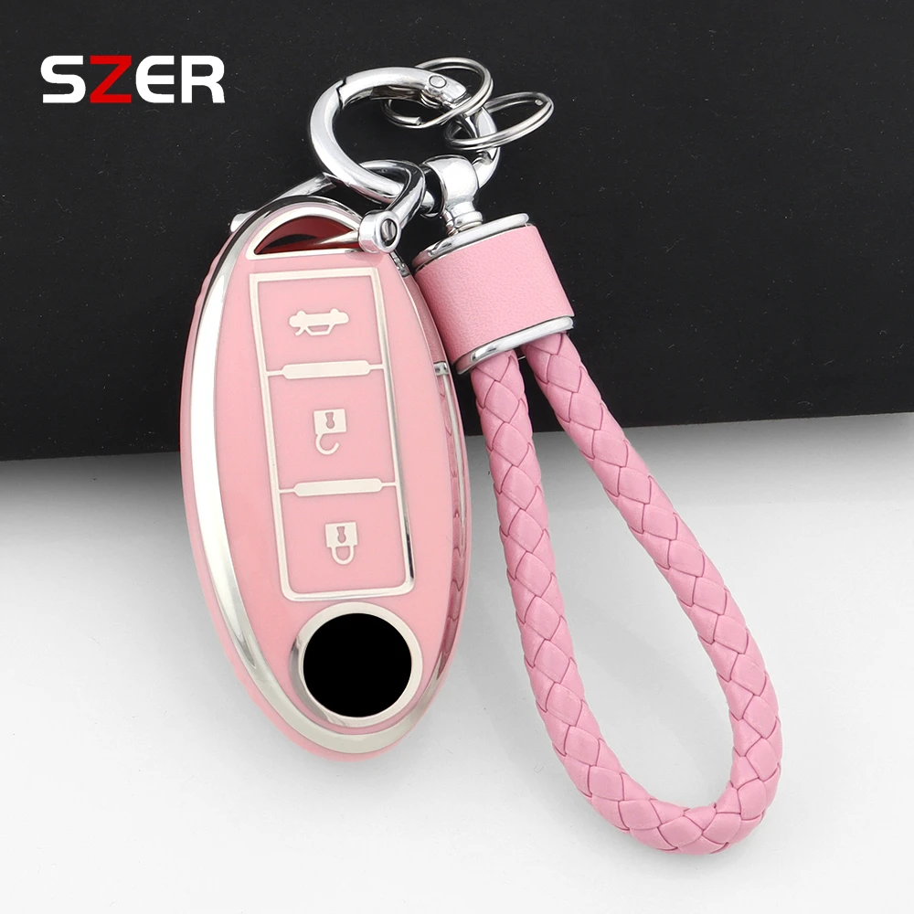 New TPU Car Remote Key Case Cover Shell For Nissan Qashqai X-Trail T32 T31 Juke J10 J11 Kicks Tiida Pathfinder Note For Infiniti