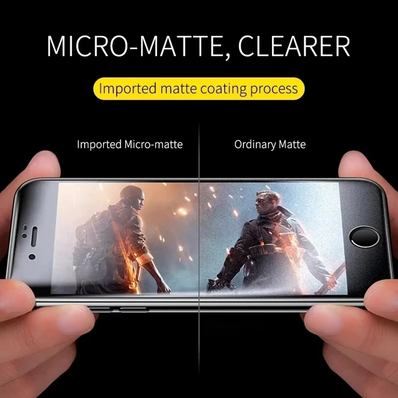 1-5PCS Matte Ceramic Screen Protector For iPhone 17 Pro Max Air 13 11 16 15 14 12 Mini XR Xs X 7 8 Plus SE Soft Protective Film view 6