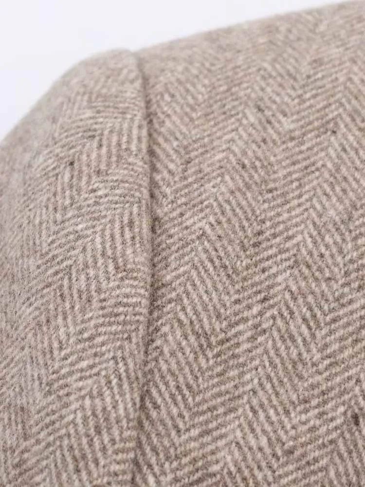 النمط الأوروبي والأمريكي الخريف الوافدين الجدد الملابس النسائية العصرية سترة بدلة متعرجة مع منصات الكتف #5