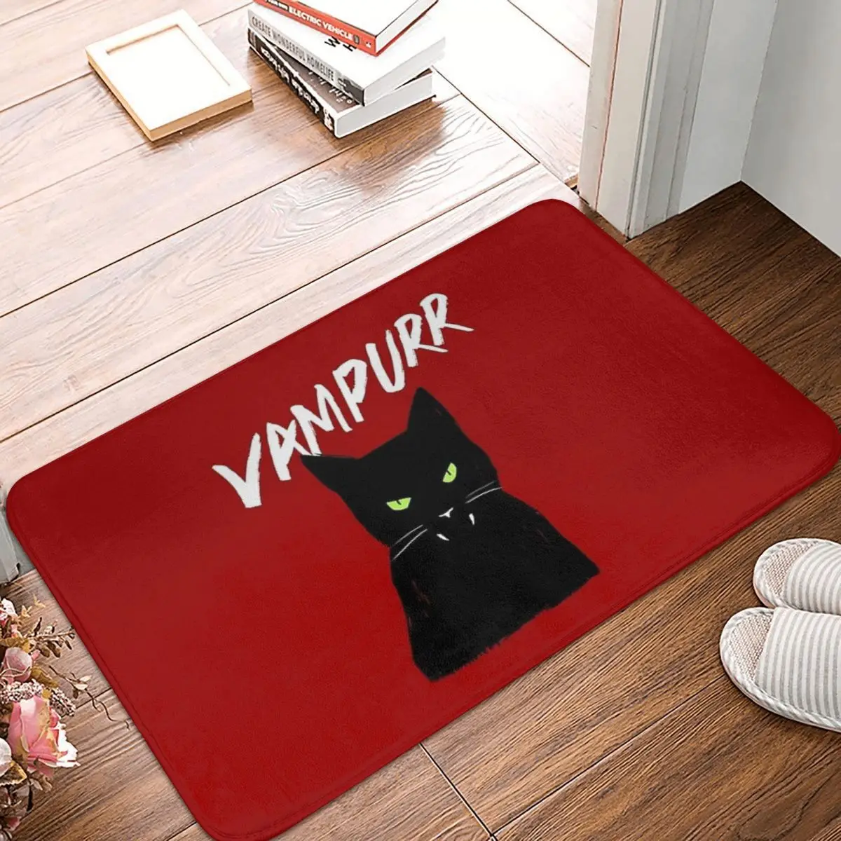 

Vampire Cat Vampurr 40x60cm Carpet Polyester Floor Mats Fashionable Bathroom Home Decor