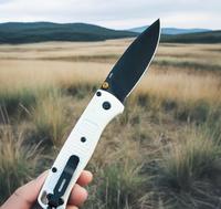 Cuchillo plegable BM 535 para exteriores, cuchillo de bolsillo \