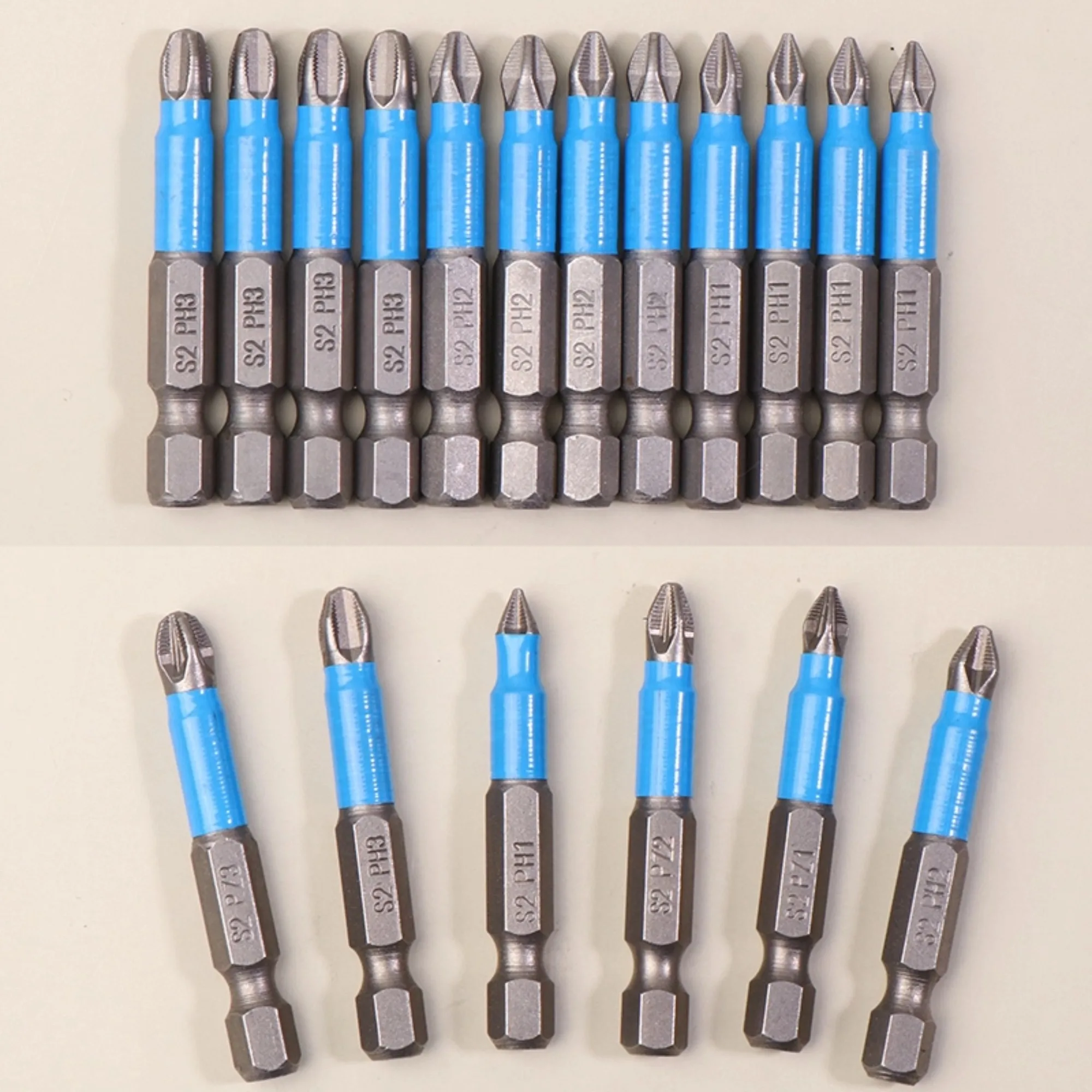 

6/12Pcs Durable Hexagonal Handle Anti Skid Electric Screwdriver Woodworking Cross Screwdriver Tool Set PH1 PH2 PH3 PZ1 PZ2 PZ3
