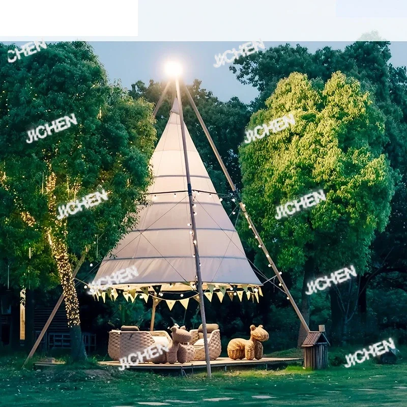 

HZ Открытый лагерь Фонарь Палатка Интернет Знаменитости Кемпинг Ресторан Палатка, Атмосфера Шпиль Интернет Палатка с навесом знаменитостей