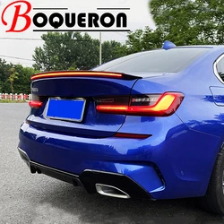 1.2M Carbon Fiber Led Rear Spoiler For Car Airfoil Trunk Lip Wing Racing Rear Wing Roof Spoiler Universal Car Modified Accessori