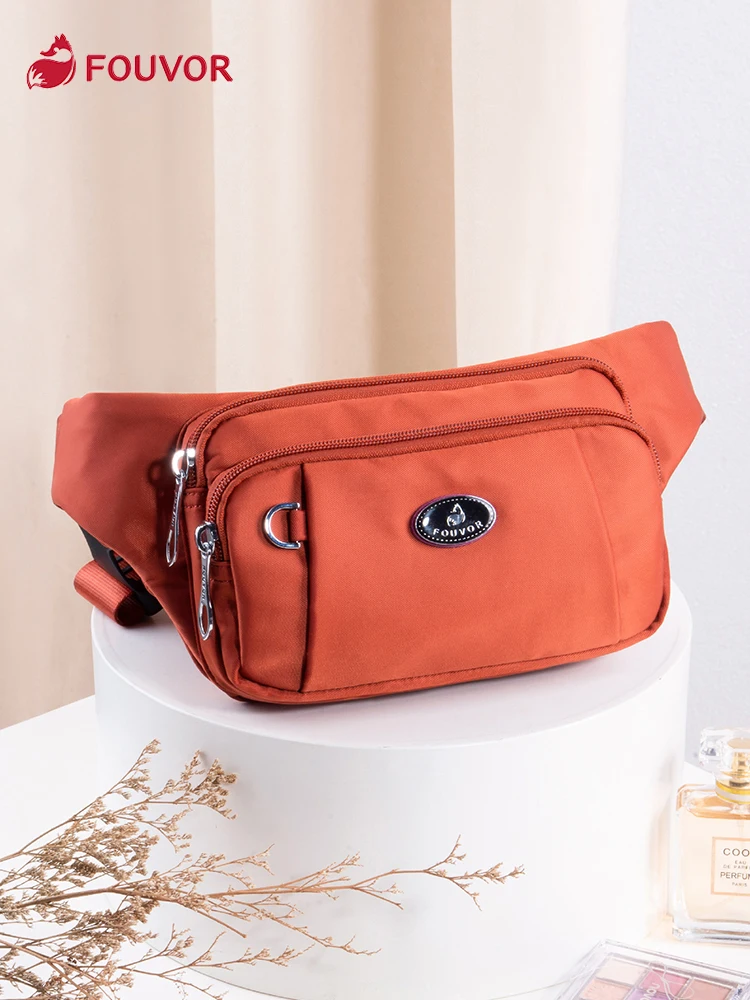 Fouvor Waist Pack Waterproof For Women Travel Casual Small 2024 New Fanny Packs Ladies Multi-Pockets Crossbody Nylon Bag 2786-21