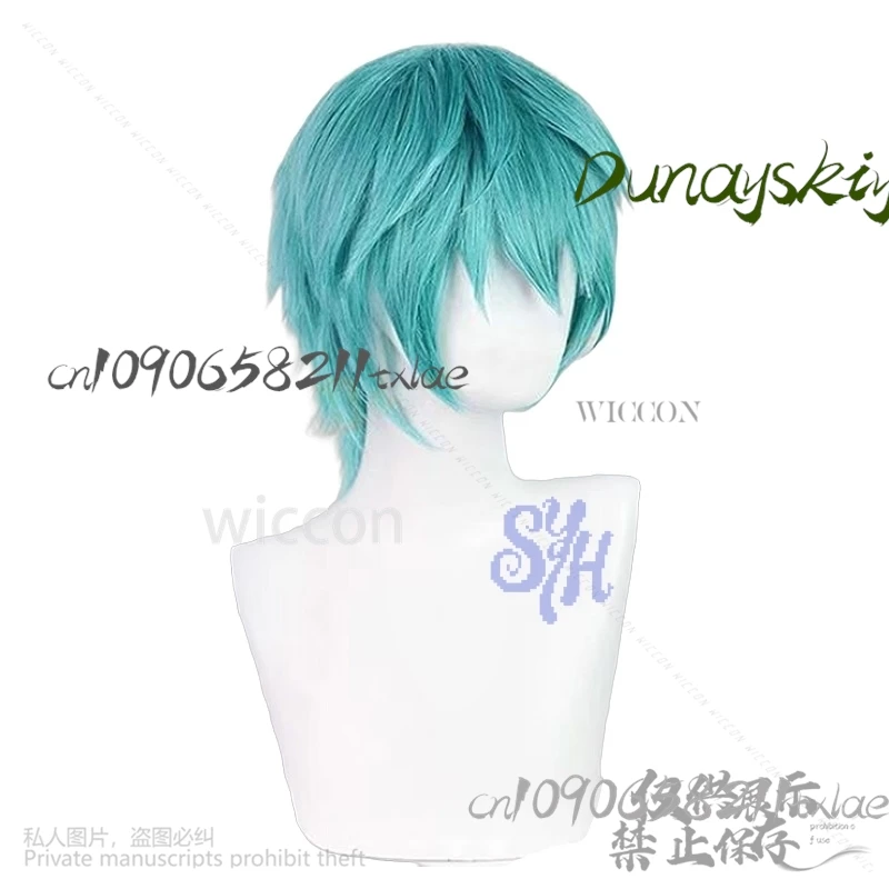 Saja Boy Baby Huntrix KPop Demon Hunters Cosplay Y2K peluca de moda pelo corto azul verde Cos Jirai Kei resistente al calor Halloween