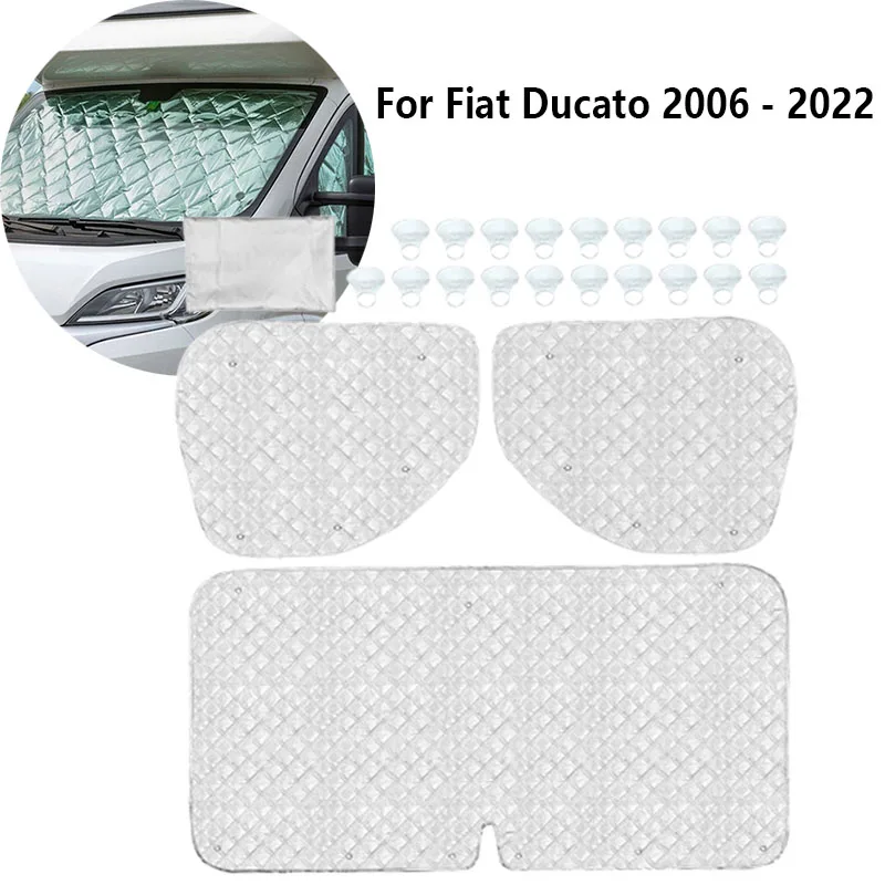 

Car Sun Visors For Fiat Ducato 2006-2022 Internal Thermal Blinds 7 Layers Cover Windscreen Auto Sunshades Interior Accessories