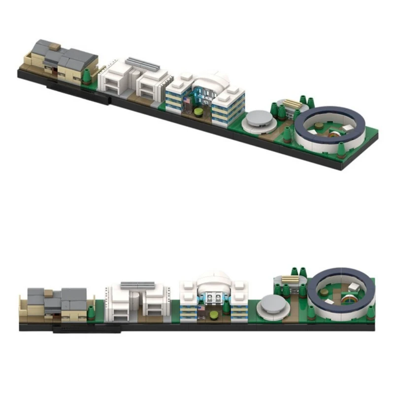 

Набор строительных блоков MOC City Architecture Street View Model Park Appleed Skyline: Конструктор-головоломка для детей, подарок на день рождения