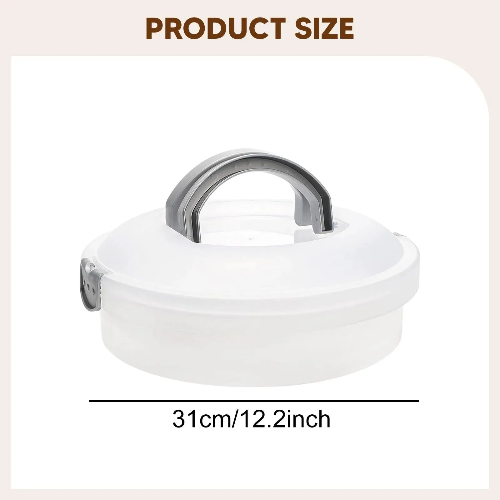 

Large Plastic Cake Stand Portable Food Storage Box Deviled Egg and Dessert Keeper for Party Use