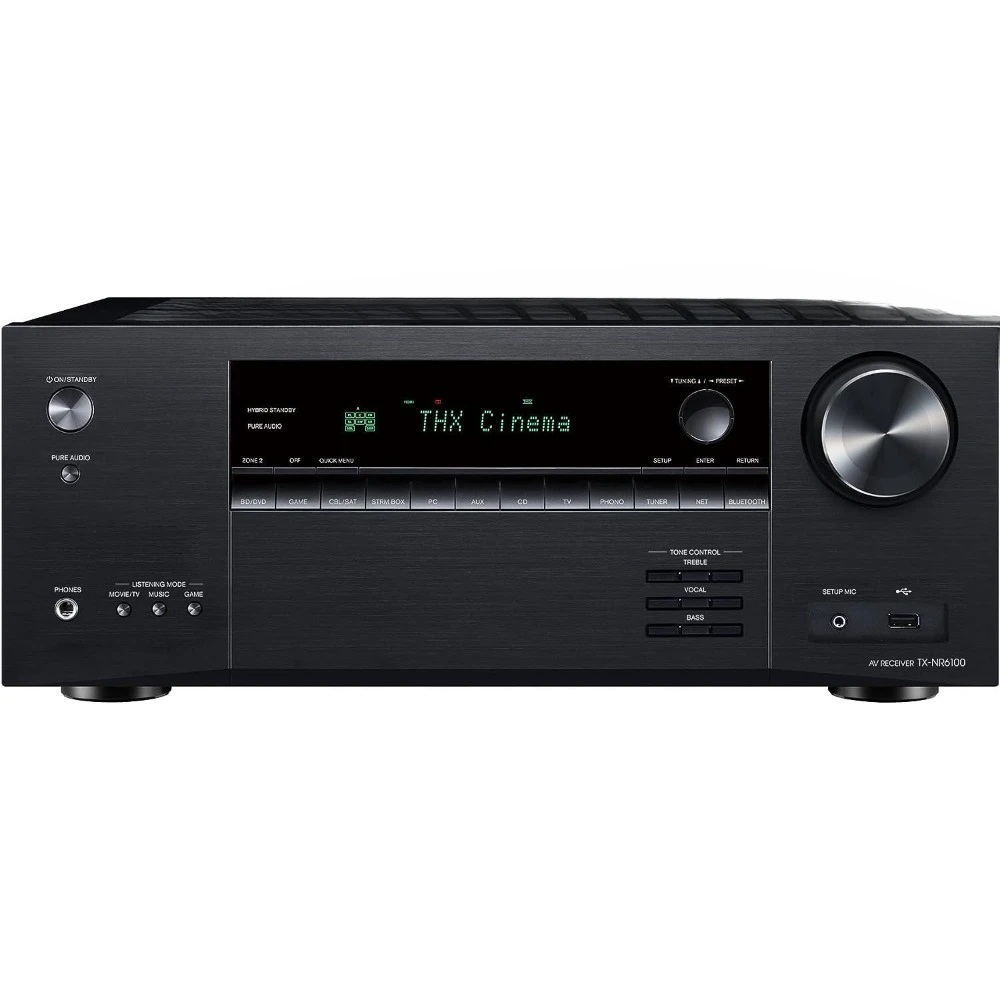 Receptor AV de rede com certificação Channel THX