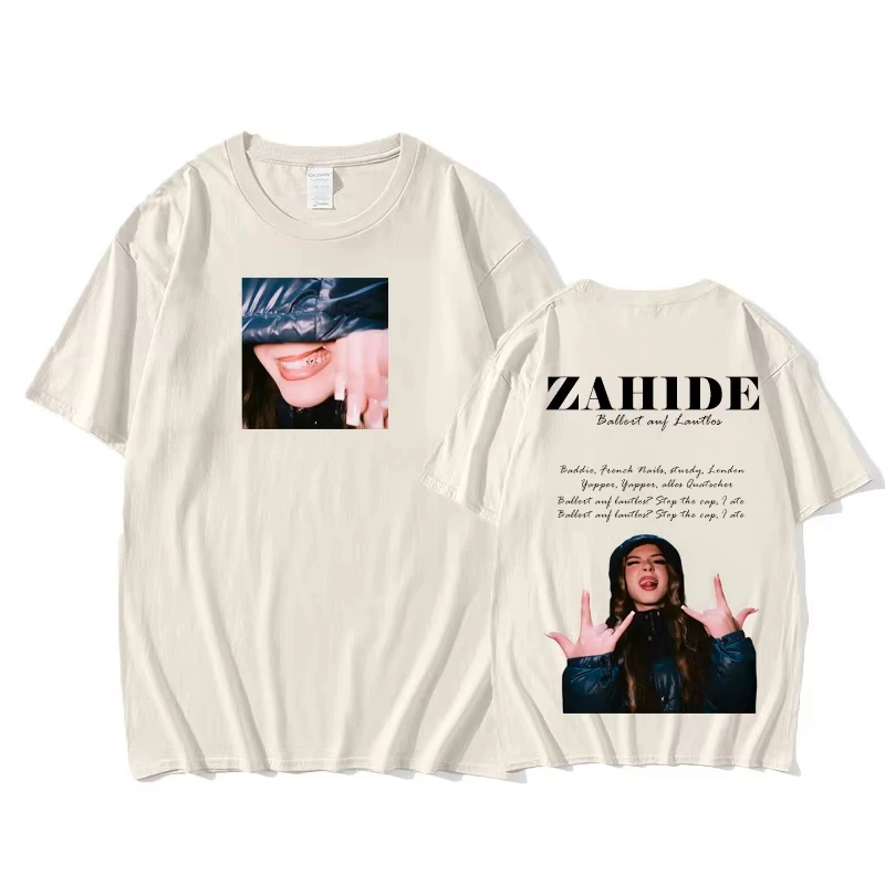 ZAH1DE-Ballert Auf Lautlos تي شيرت نمط الطباعة الرجال 100% القطن عادية الصيف موضة تي شيرت Ropa Hombre س الرقبة الملابس