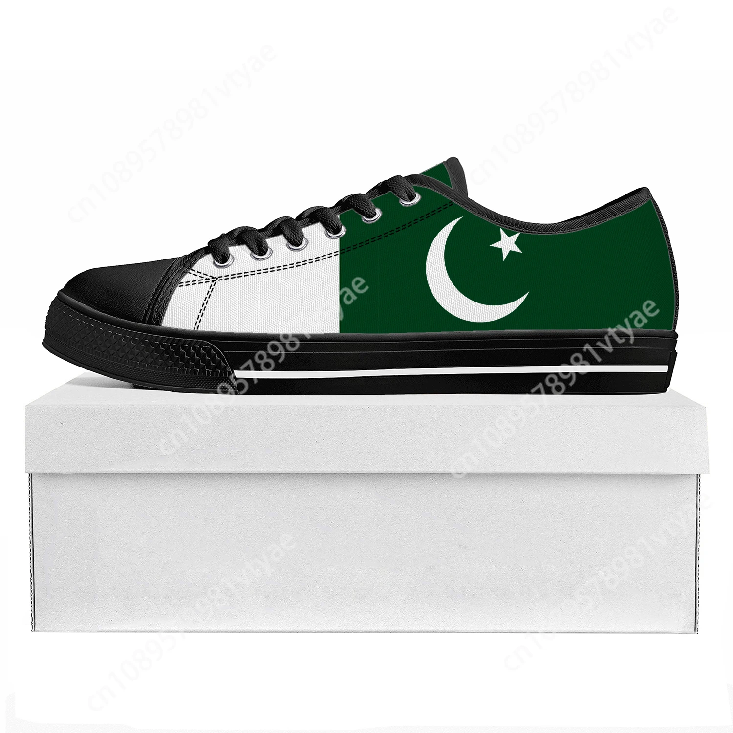 

Pakistani Flag Low Top High Quality Sneakers Mens Womens Teenager Canvas Sneaker Pakistan Prode Casual Couple Shoes Custom Shoe